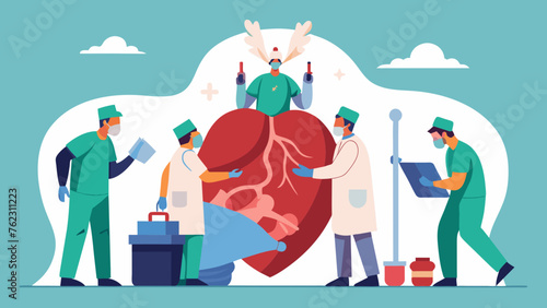 In the trauma center a team of spets conducts an emergency thoracotomy making a large incision in the chest to access and repair damage to the
