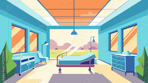 Natural light floods our hospitals peaceful recovery suites making for a warm and inviting environment that promotes a sense of comfort and