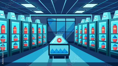 A brightly lit room housing rows of refrigerated specimens crucial components for the timely and accurate identification of lifethreatening