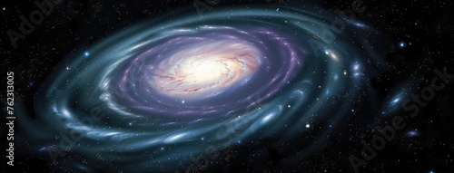 Majestic Spiral Galaxy Amidst the Cosmic Expanse