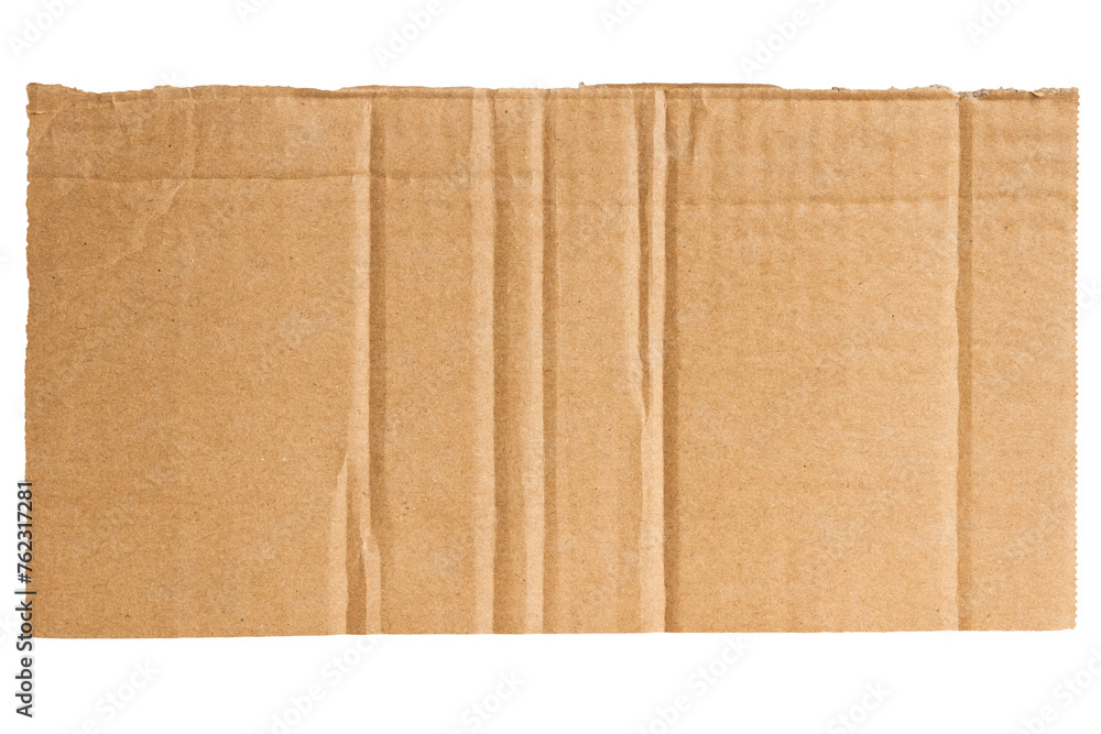 Scrap of cardboard on empty background Scrap of cardboard on empty background