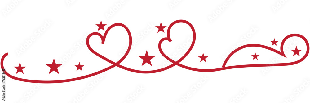 Hand drawn heart line art banner . isolated on white background. Hand drawn heart line art banner . isolated on white background.