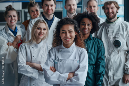 Multiple Screen Edit: Diverse Group of Professional People Smiling. Business People Entrepreneur Worker Engineers Female Astronaut Artist Chef CEO IT Specialist. Happy Workers of the World