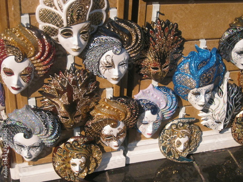 Photography venetian carnival masks