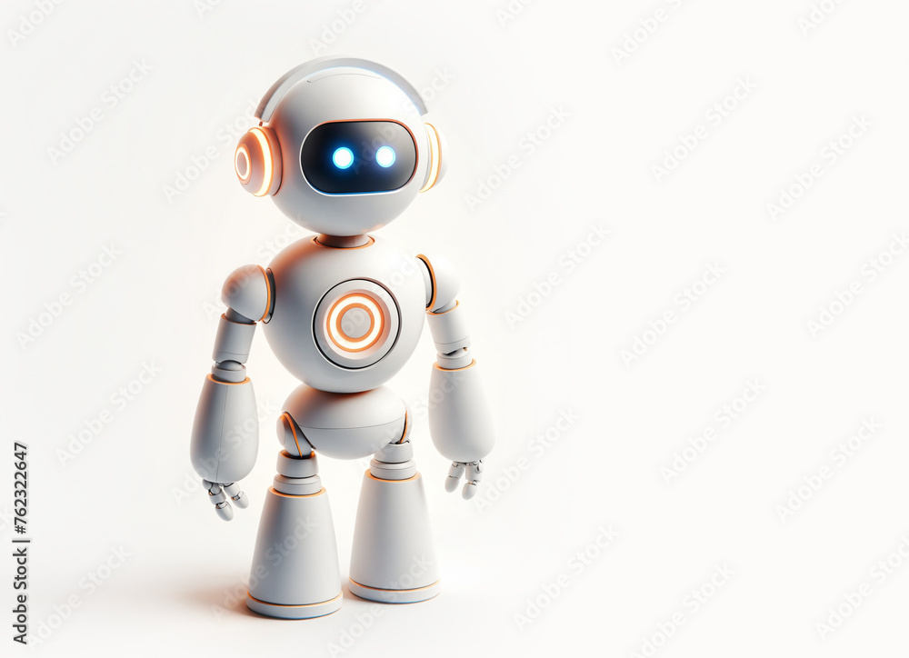 Ai assistant, chat bot on white background, 3d style illustration Ai assistant, chat bot on white background, 3d style illustration
