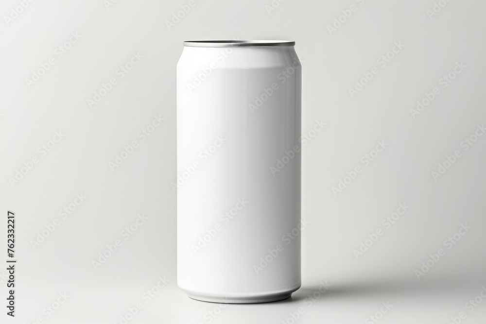 a white blank drink can on a white background a white blank drink can on a white background