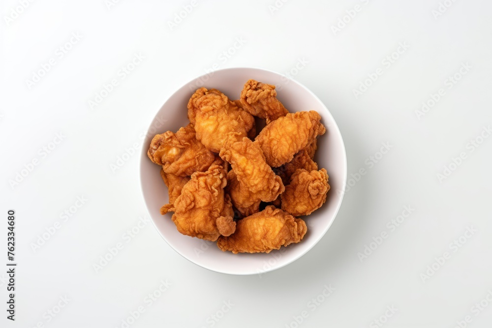 Top view of Fried chicken Top view of Fried chicken