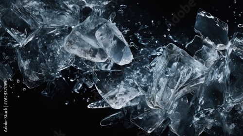 Close up of ice pieces, suitable for various projects © Fotograf