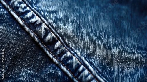 Close up shot of a pair of blue jeans. Perfect for fashion or casual wear concepts