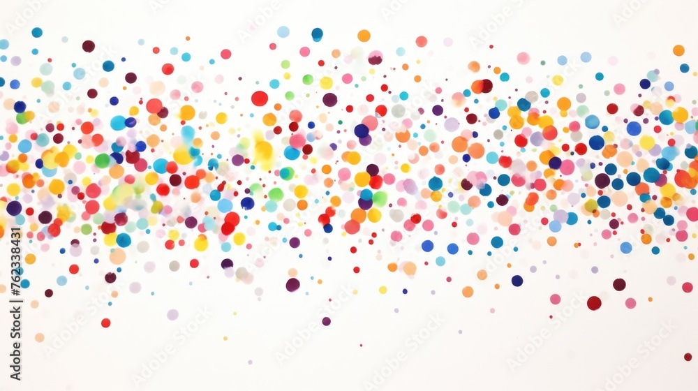 Colorful dots floating in the air, suitable for various design projects