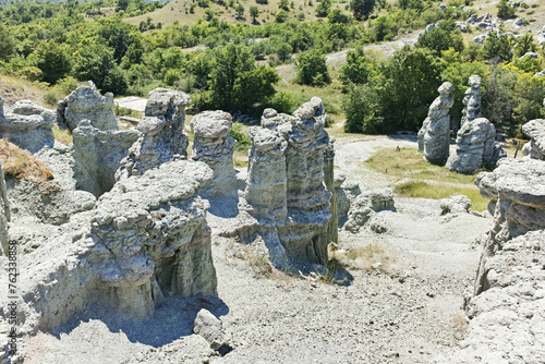 Rock formation The Stone Dolls of Kuklica, North Macedonia photo