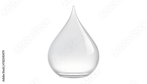 drop of water isolated on transparent background cutout