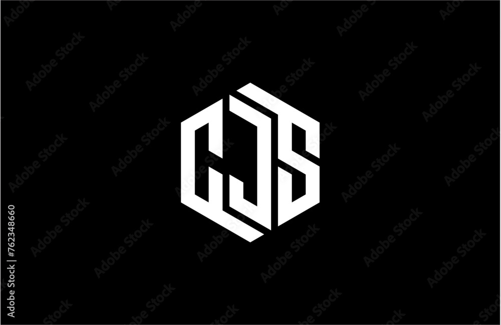 CJS creative letter logo design vector icon illustration CJS creative letter logo design vector icon illustration