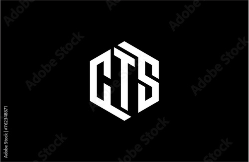 cts creative letter logo design vector icon illustration