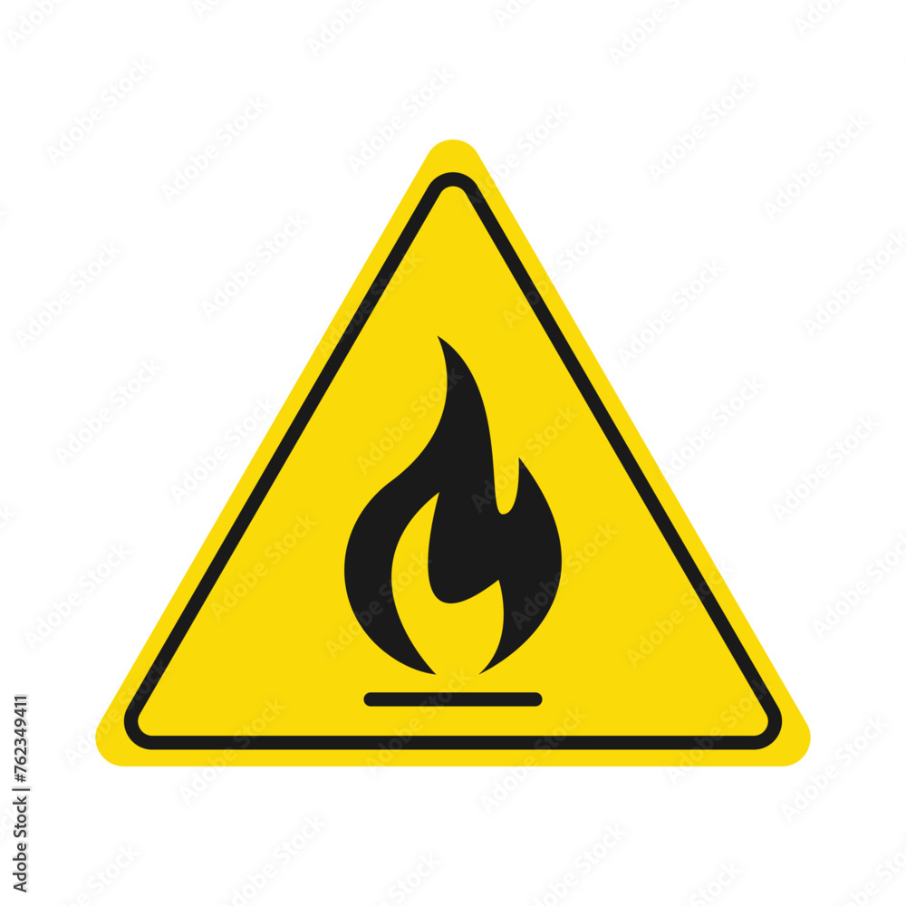 Flame icon, illustration Flame icon, illustration