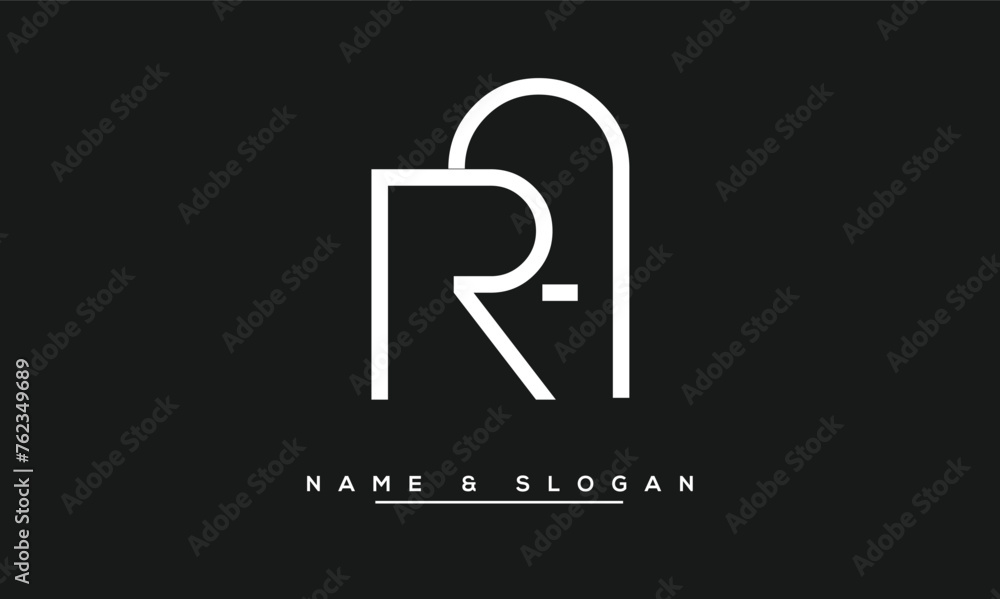 RA, AR, R, A Abstract Letters Logo Monogram RA, AR, R, A Abstract Letters Logo Monogram