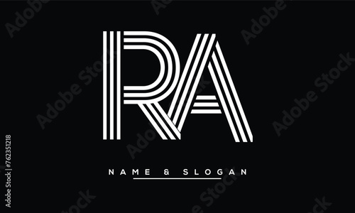 RA,  AR,  R,  A  Abstract Letters Logo Monogram