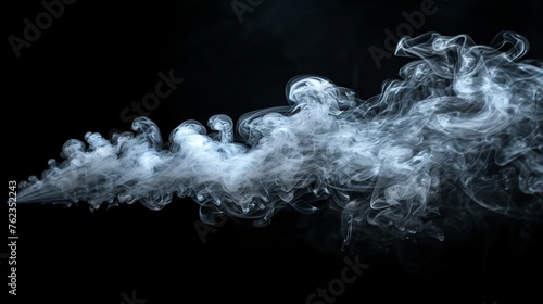 Black background with steam