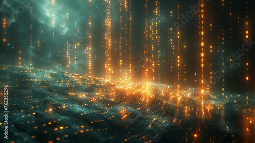 Digital data stream explosion.stream speed data © Tomdv