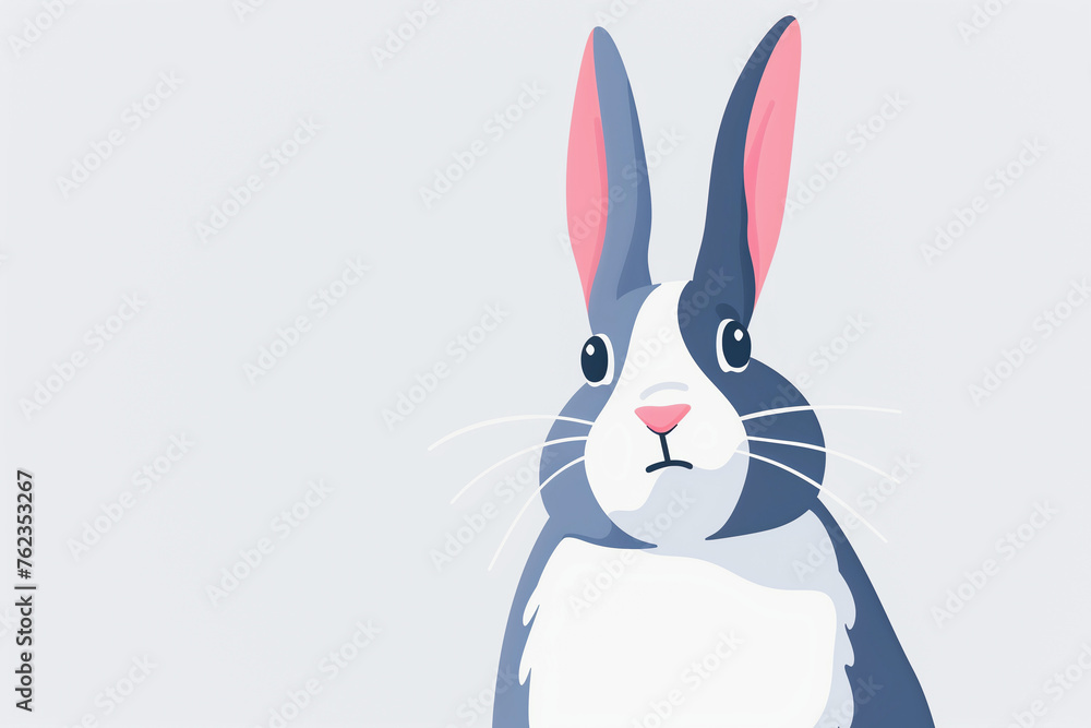 Attentive Rabbit Illustration Attentive Rabbit Illustration