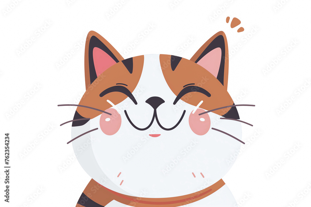 Obraz premium Happy Cartoon Cat Winking
