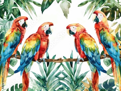 Colorful Parrots © dasom