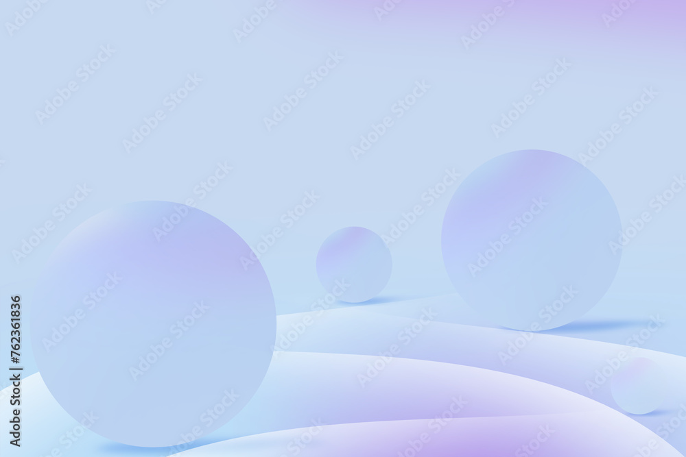 Abstract 3D geometric circle gradient soft light blue with curve pattern wave background for graphic business background technology digital design web template background backdrop wallpaper bubbles
