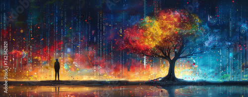 The tree of AI's digital data flow 