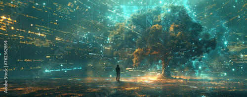 The tree of AI's digital data flow 