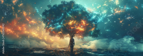 The tree of AI's digital data flow 