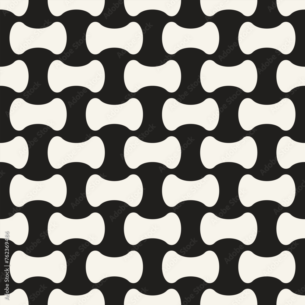 Vector seamless pattern. Repeating geometric elements. Stylish monochrome background design. Vector seamless pattern. Repeating geometric elements. Stylish monochrome background design.