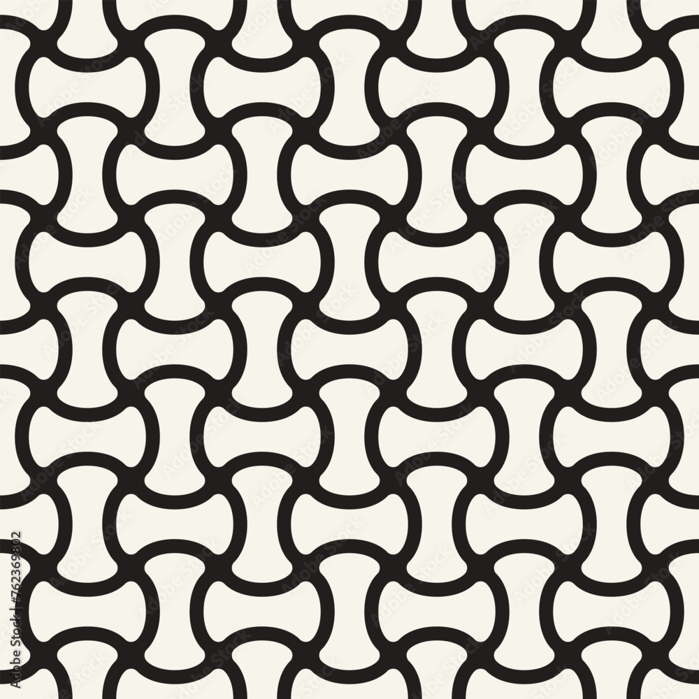 Vector seamless pattern. Repeating geometric elements. Stylish monochrome background design. Vector seamless pattern. Repeating geometric elements. Stylish monochrome background design.