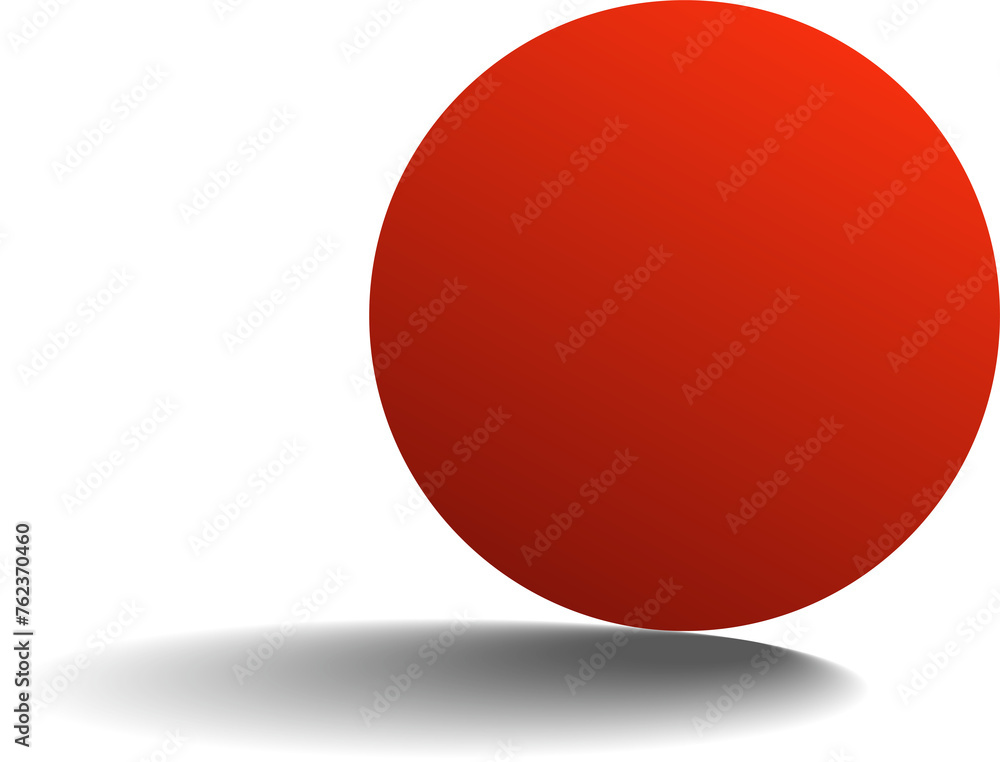 Circle red paper and shadow. Decoration design Circle red paper and shadow. Decoration design