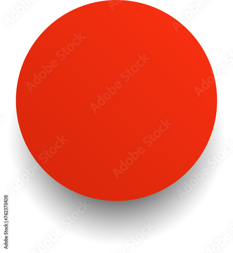 Free Download Circle red paper and shadow. Decoration design - GFXLoad