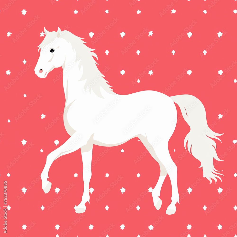 Horse Pattern Tile for seamless backgrounds and for filling surfaces, ai generated Horse Pattern Tile for seamless backgrounds and for filling surfaces, ai generated