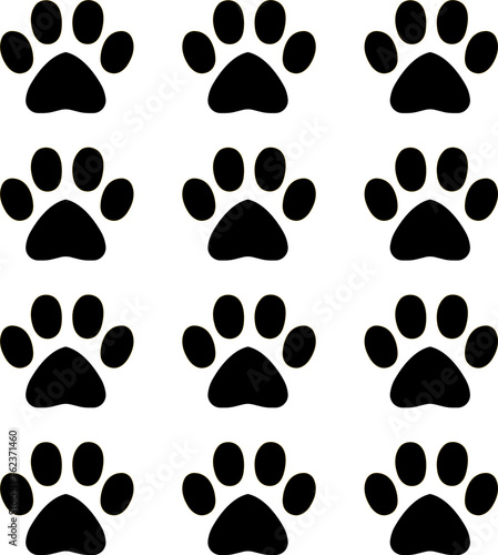 cat paw vector