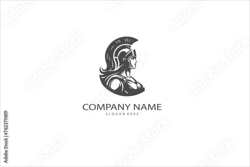 Athena goddess vector for logo or design.