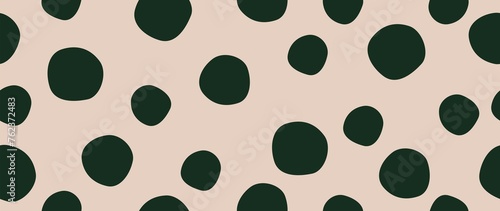 Flat background. Minimalist green trendy abstract polka dot pattern on a light background. Perfect for screensaver, poster, card, invitation or home decor...