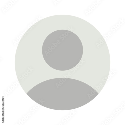 Flat illustration in grayscale. Avatar, user profile, person icon, gender neutral silhouette, profile picture. Suitable for social media profiles, icons, screensavers and as a template.. photo