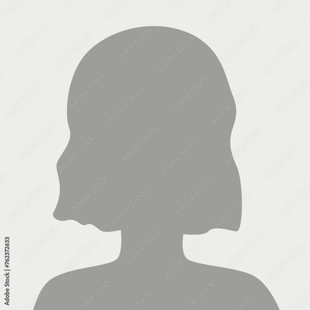 Flat illustration in grayscale. Avatar, user profile, person icon, female silhouette, profile picture. Suitable for social media profiles, icons, screensavers and as a template... Flat illustration in grayscale. Avatar, user profile, person icon, female silhouette, profile picture. Suitable for social media profiles, icons, screensavers and as a template...