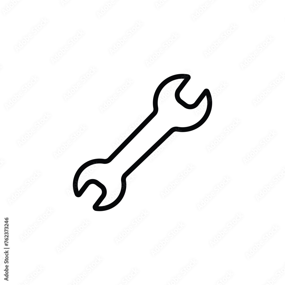 Wrench icon vector Wrench icon vector