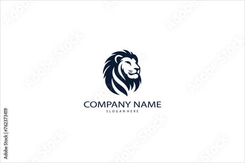 Elegant lion head logo