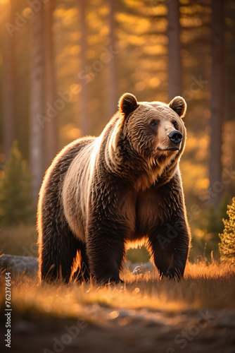brown bear in the forest © AE ArtVibe