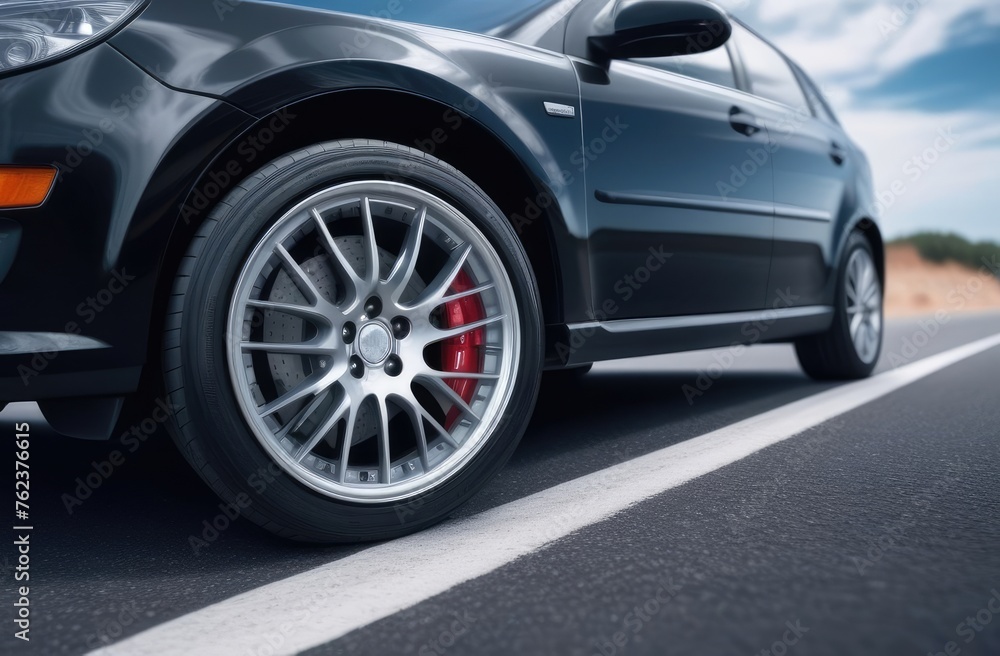 car wheel close-up