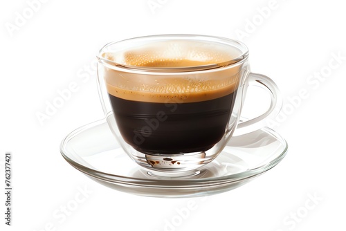 Cup of Espresso isolated on white background 