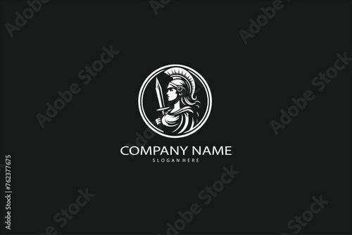 Athena goddess vector for logo or design.