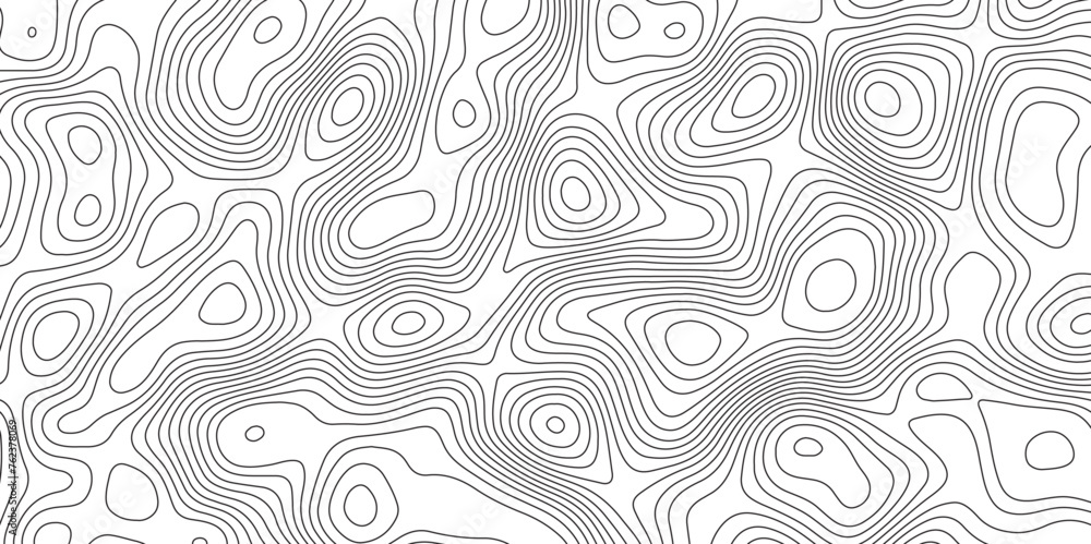 Abstract topographic contours map background. Ocean topographic line map with curvy wave isolines vector.  Ocean topographic line map with curvy wave isolines vector.  