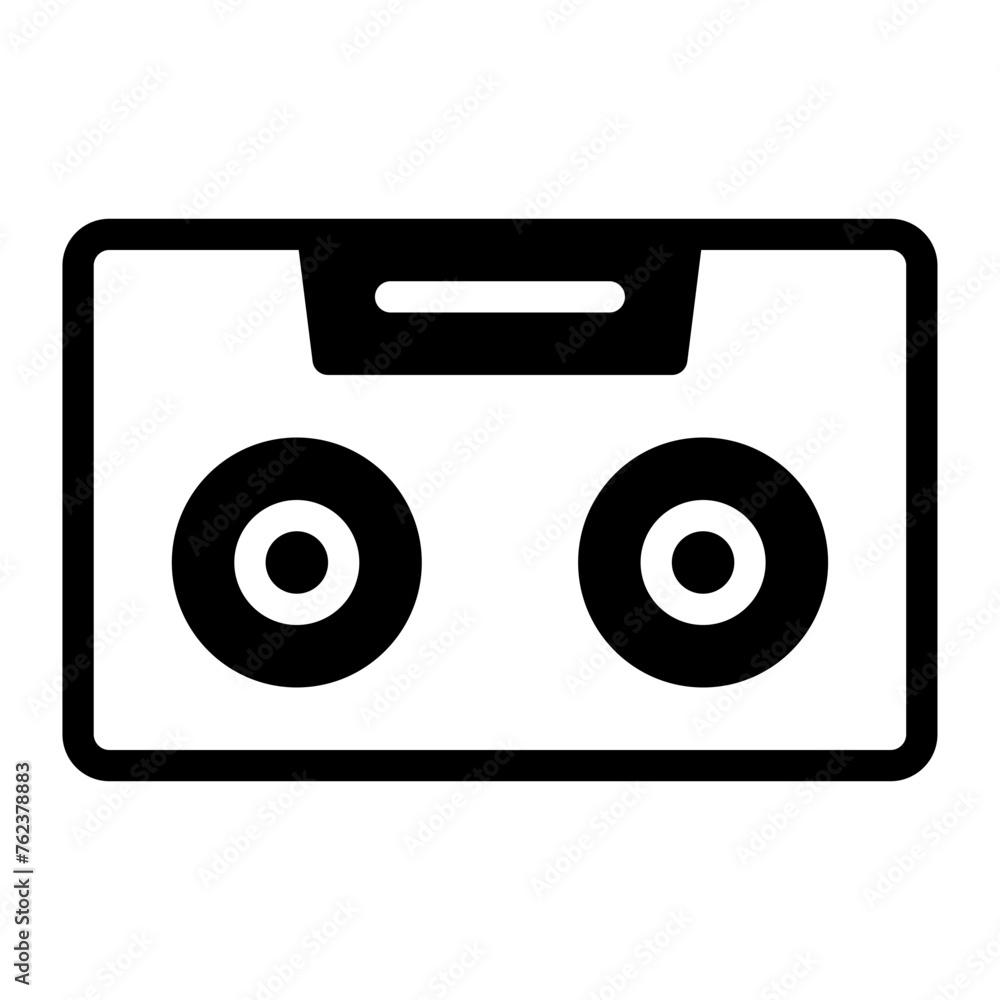 This is the Cassette icon from the gadget icon collection with an mixed style This is the Cassette icon from the gadget icon collection with an mixed style