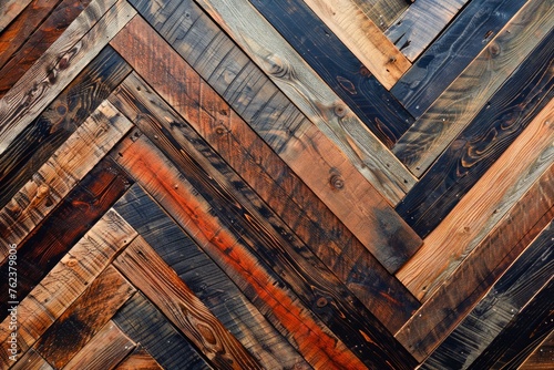 Vintage Wooden Planks Background with Rich Textures and Various Colors - Perfect for Rustic Themes and Background Use