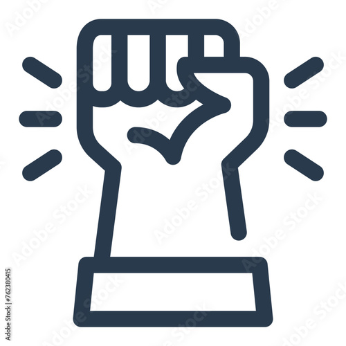 Fist of Solidarity Vector Icon Illustration
